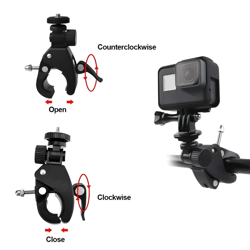 Cycling Camera Mount: Secure, 360° Adjustable, Fits All Cameras
