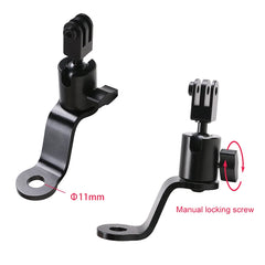 Motorcycle Rear View Mirror Bracket: Clear View, Full Rotatio