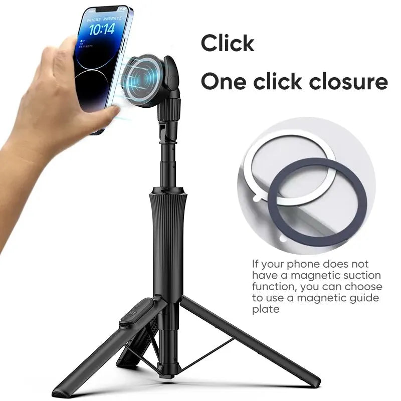1.5m Magnetic Extendable Selfie Stick & Tripod