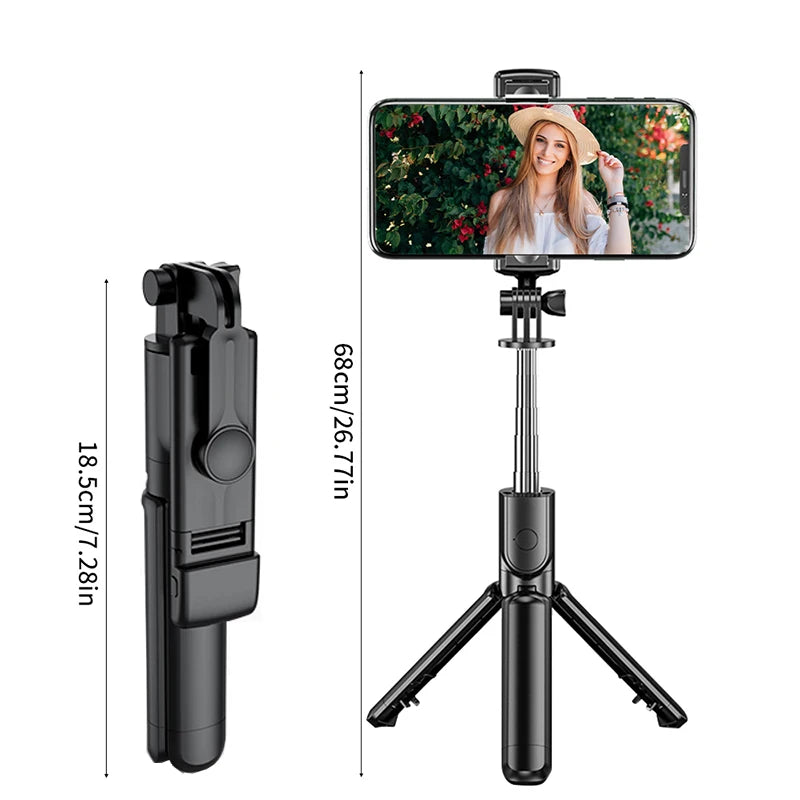 Mini Universal Smartphone Selfie Stick with Tripod & Fill Light