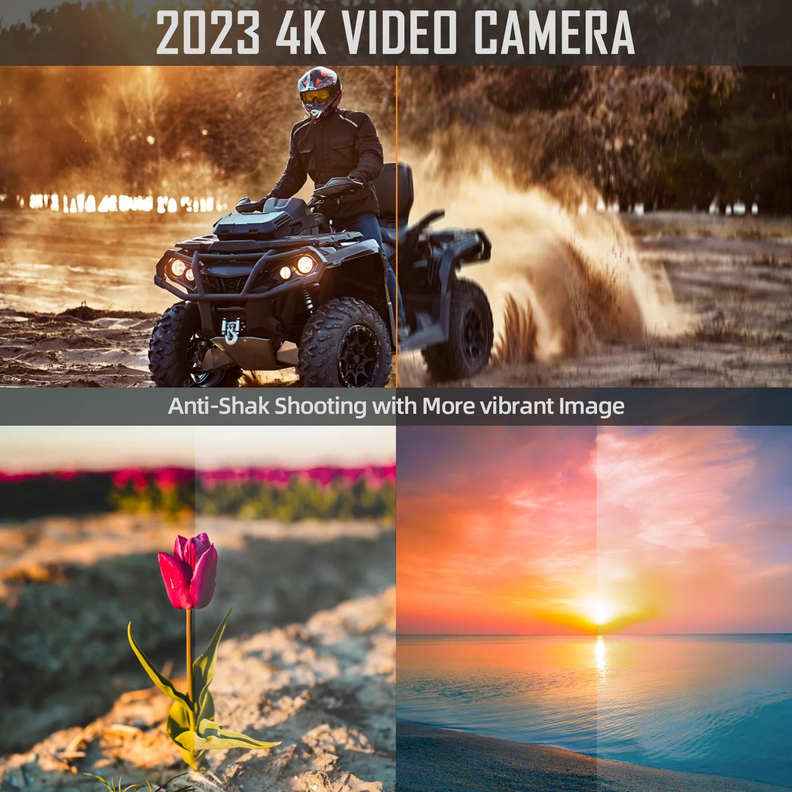  4K Vlogging Camera with anti-shak shooting