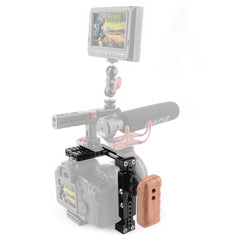 Adjustable Camera Cage with Ergonomic Grip: Durable & Versatile