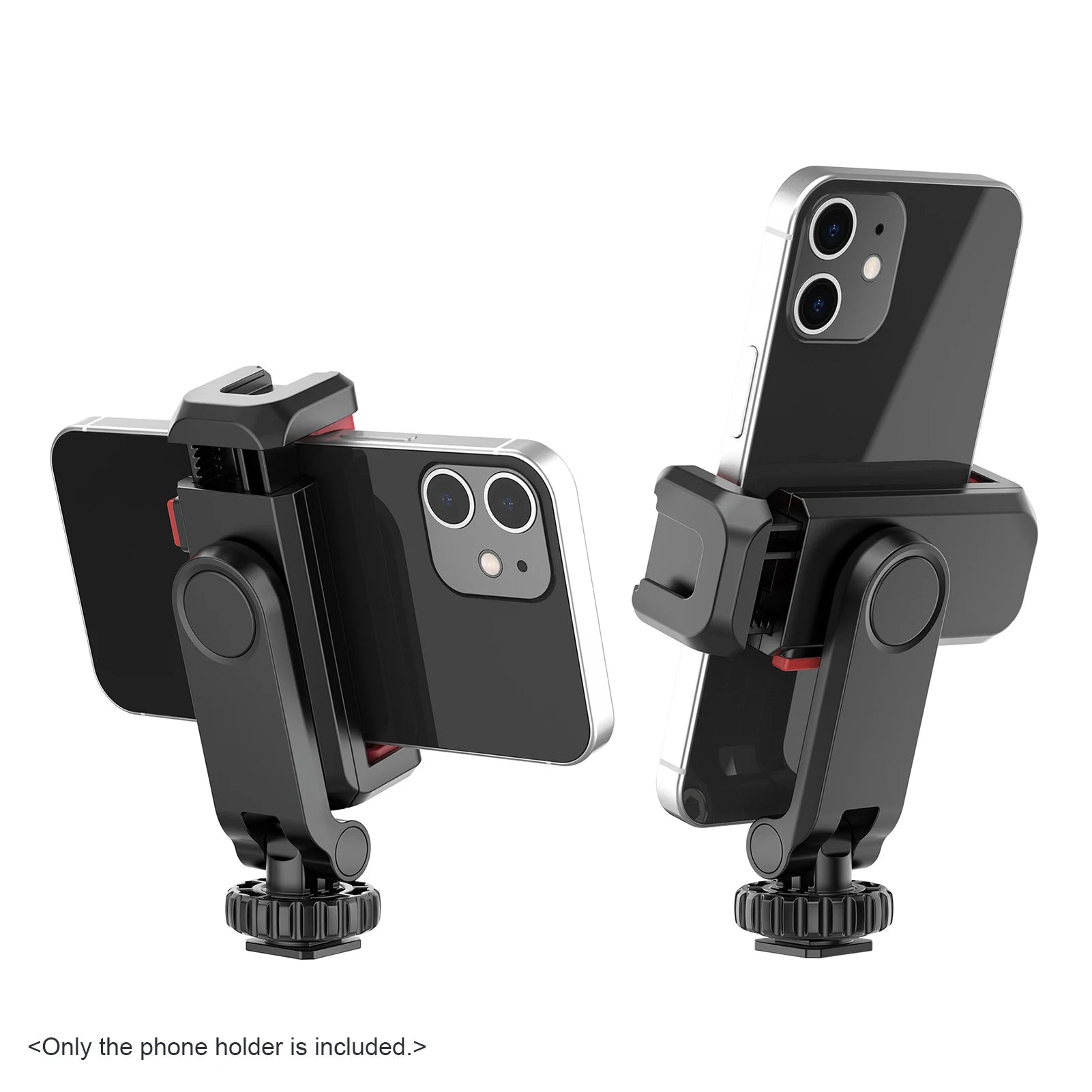 Smartphone Video Rig: Dual Cold Shoe, 360° Adjust, Secure Grip
