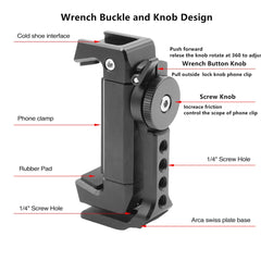 Sturdy Smartphone Holder: Universal Fit, Multiple Mounting Options