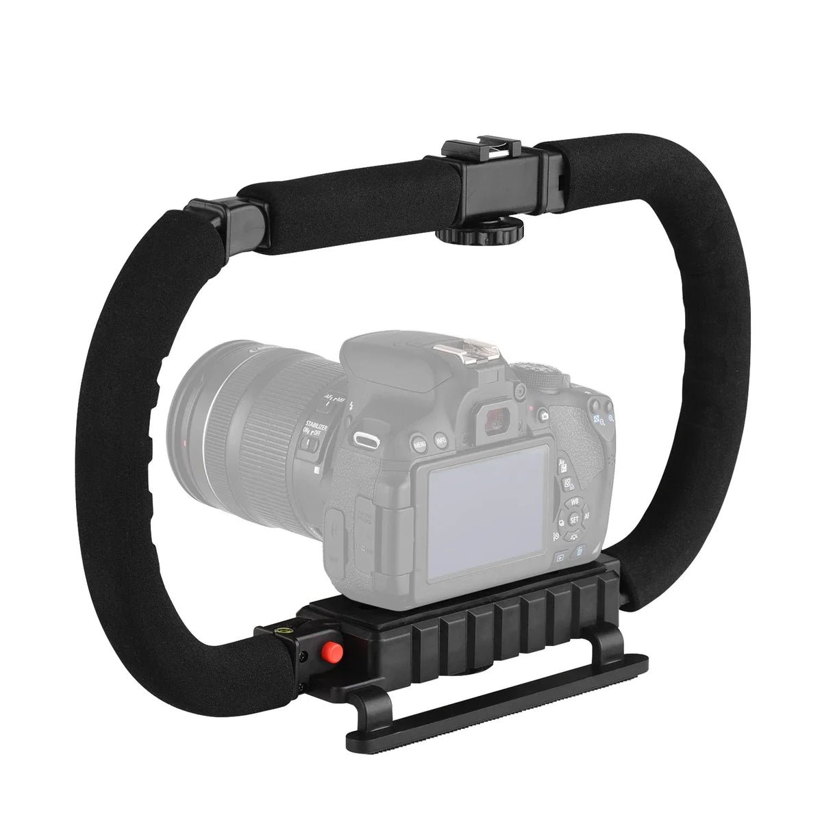 Upgraded C-Shaped Stabilizer: Universal Mount, Cold-Shoe & Durable Design
