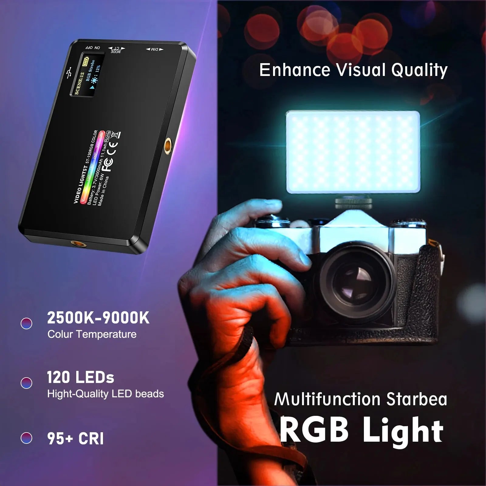 Versatile Video Lighting Kit for Multi-Device Creators